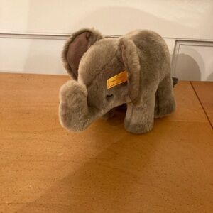Steiff Gray Plush Elephant with Tag